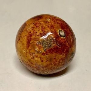 19th Century German Antique Large 1.25” Bennington Clay Boulder Marble